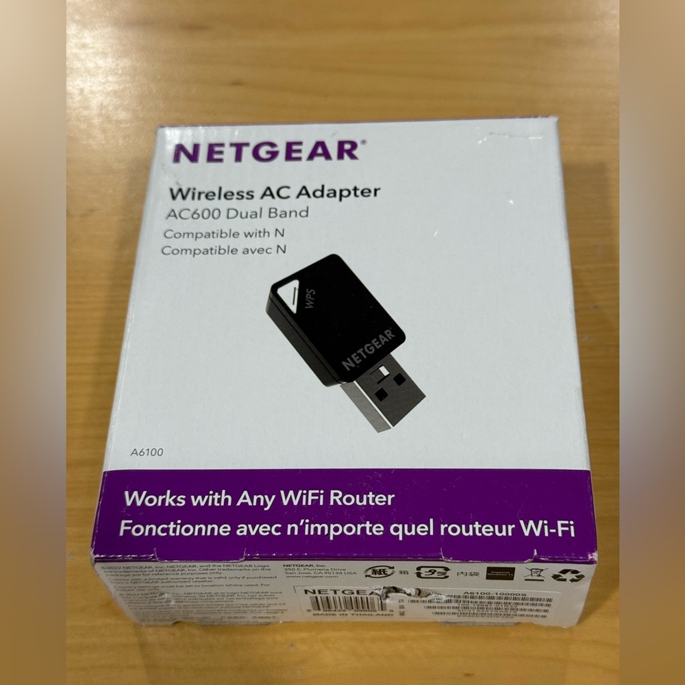 NETGEAR AC600 Wireless AC Adapter Wi-Fi USB 2.0 Mini Adapter for Desktop PC